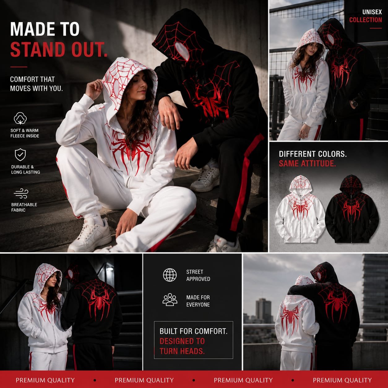 Matching Hoodies for Couples – Premium Unisex Hoodie Set - Image 3